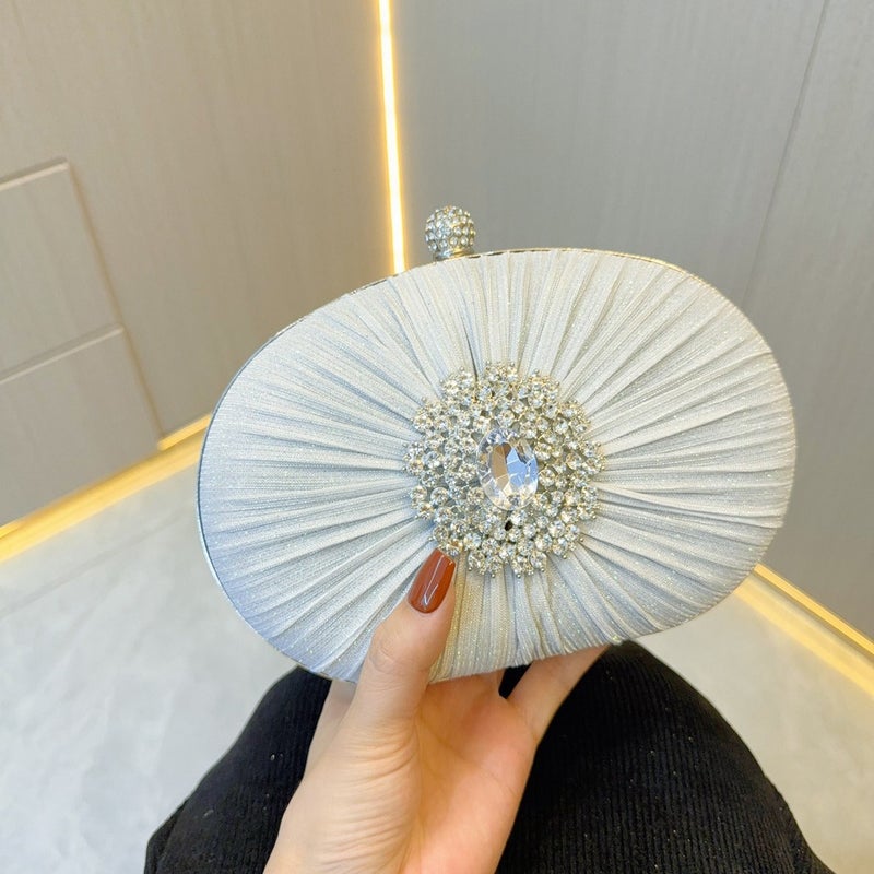 New Socialite Clutch Bag Women'S High-End Banquet Small Bag Evening Wear Hand Bag Cheongsam Bag Crossing Evening Bag - Image 1