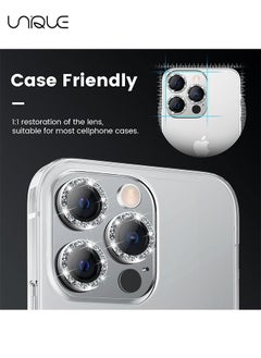 Unique 2 Pack - For iPhone 15 Pro/iPhone 15 Pro Max Camera Lens Protector, 9H Tempered Glass Camera Cover Screen Protector, Metal Individual Ring for iPhone 15 Pro Max 6.7 inch iPhone 15Pro 6.1 inch 2023  - Image 3