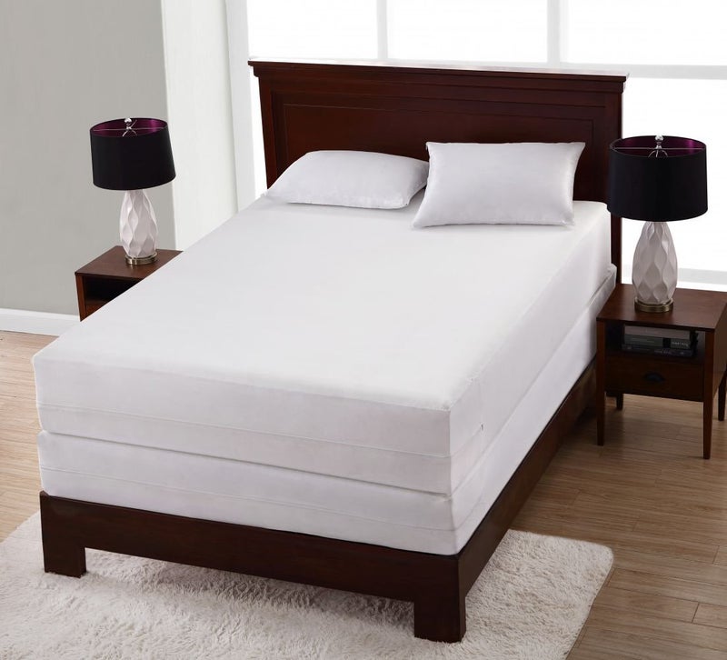 Bed Bug Blocker All-in-One Mattress Protector, Zippered Encasement, Water & Stain Resistant, Triple Seal Protection, Twin, White - Image 2