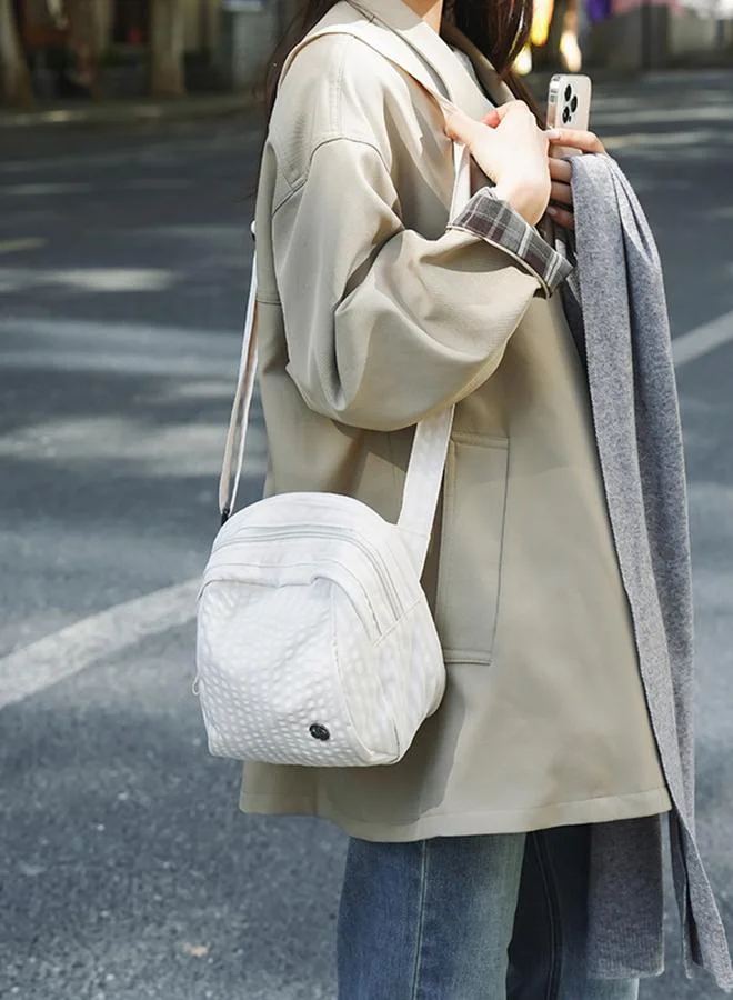 Take Two  White Textured Crossbody Bag for Women | Best Price UAE