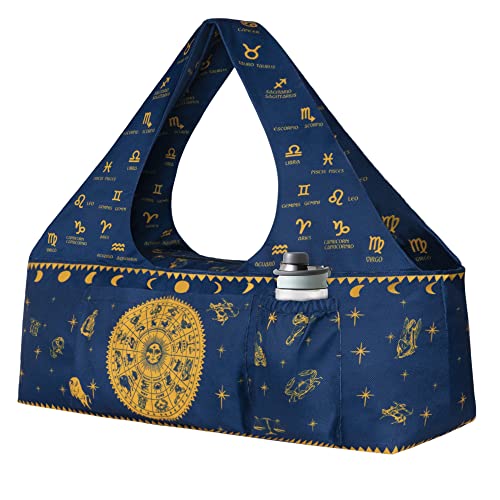 BagYG Yoga Mat Bag-Large with Strap,Zipper and Pockets Bags Carriers Fits All Your Stuff Astrology for Women Most Size Mats,30''x9''x11''(BagYG-31091708) - Image 1
