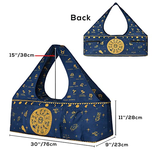 BagYG Yoga Mat Bag-Large with Strap,Zipper and Pockets Bags Carriers Fits All Your Stuff Astrology for Women Most Size Mats,30''x9''x11''(BagYG-31091708) - Image 2