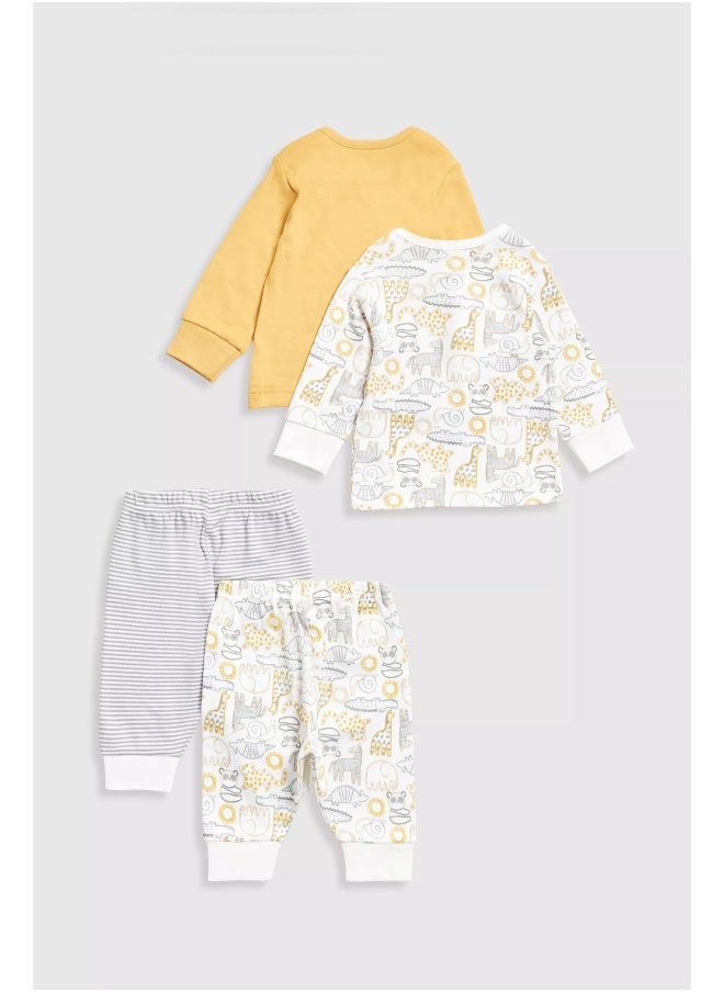 mothercare - Safari Baby Pyjamas - 2 Pack - Image 1