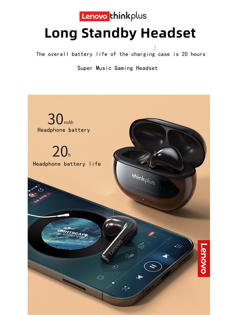 لينوفو XT93 Earphone 250mAh Long Standby Bluetooth 5.2 Headphone HiFi Bass Stereo Sports Earbuds Dual HD Microphone Headset - Image 4