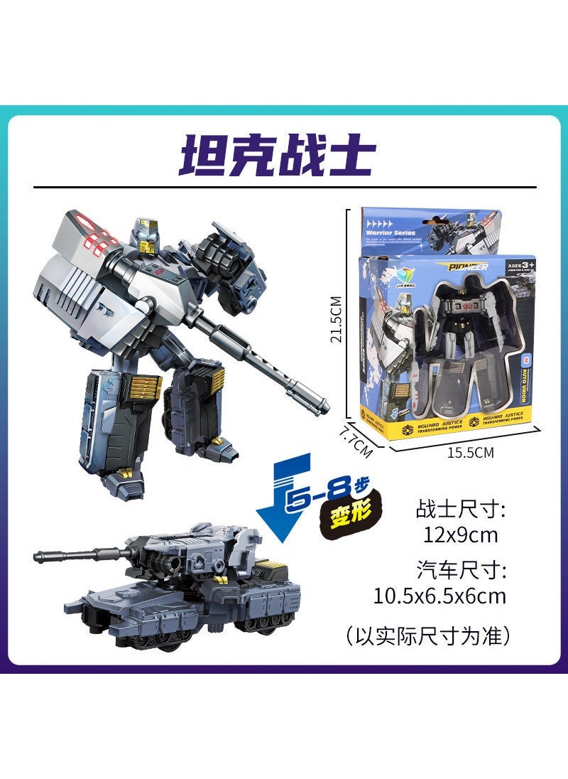 Transforming Bumblebee Robot Toy Car Model for Kids [Boxed] Tank Warrior 