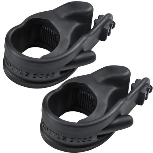 Cranviech 2 Pack Motorcycle Electrombile Throttle Assist Cruise Control Grip Throttle Clamp Handlebar Rocker Rest Accelerator Assistant for Bicycles Motorcycles - Image 1