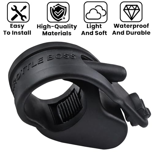 Cranviech 2 Pack Motorcycle Electrombile Throttle Assist Cruise Control Grip Throttle Clamp Handlebar Rocker Rest Accelerator Assistant for Bicycles Motorcycles - Image 5