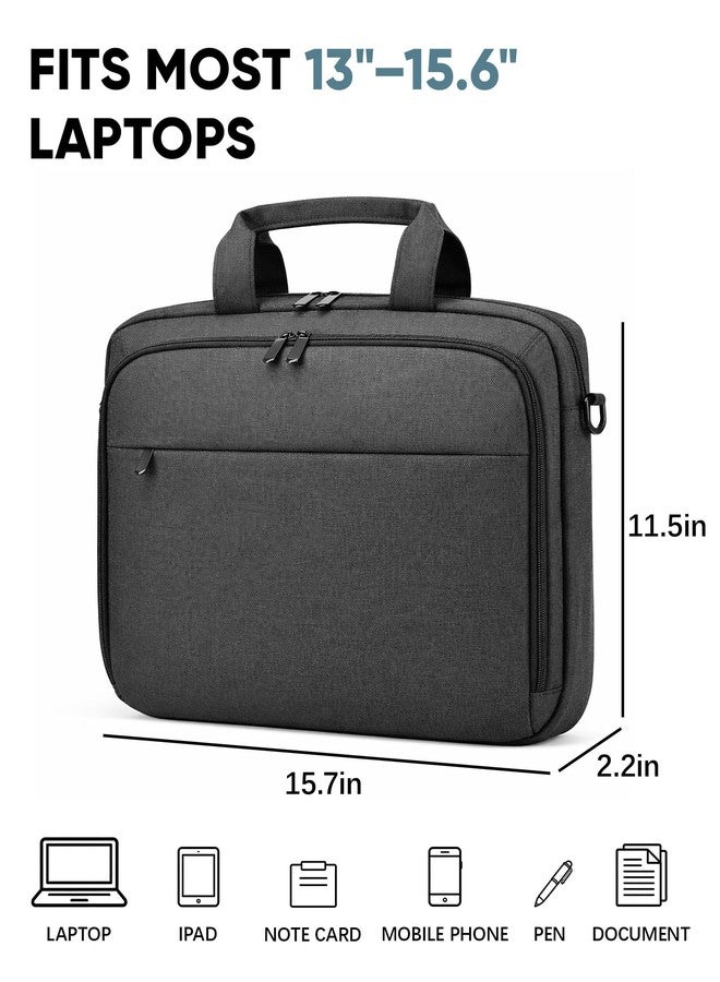 Bulado Laptop Bag with File Organizer, Water-Resistant Laptop Case, 15.6 Inch Multi-Compartment Work Bag for Men and Women, Carry-On for Business Commute Work Travel Trip - Image 5