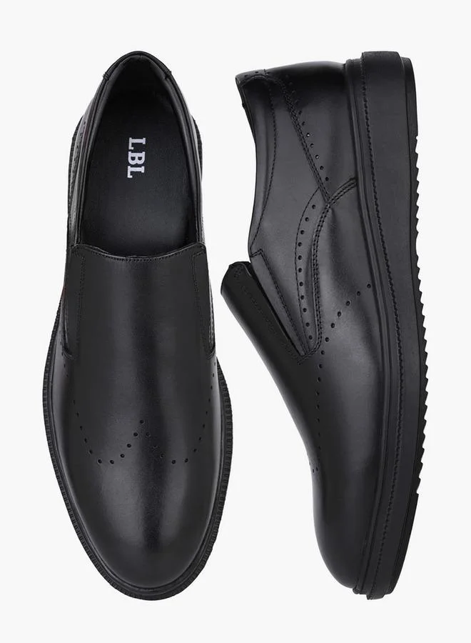 LBL By Shoexpress BLACK Men Leather Slip-On Loafers for Men | Best Price UAE