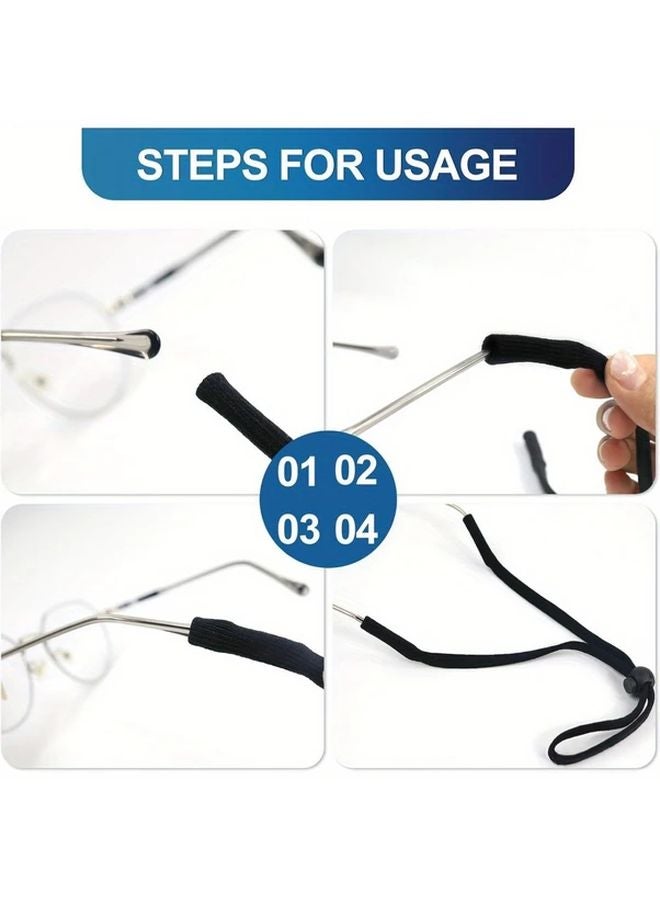 Multicolor Adjustable Non Slip Glasses Straps 5 Pack With Buckles For Sports Running - Image 5