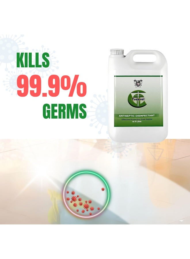 Thrill معقم مضاد للبكتيريا ترانسول 5 لتر - يقضي على الجراثيم والبكتيريا، آمن على الأسطح والبشرة - Image 2