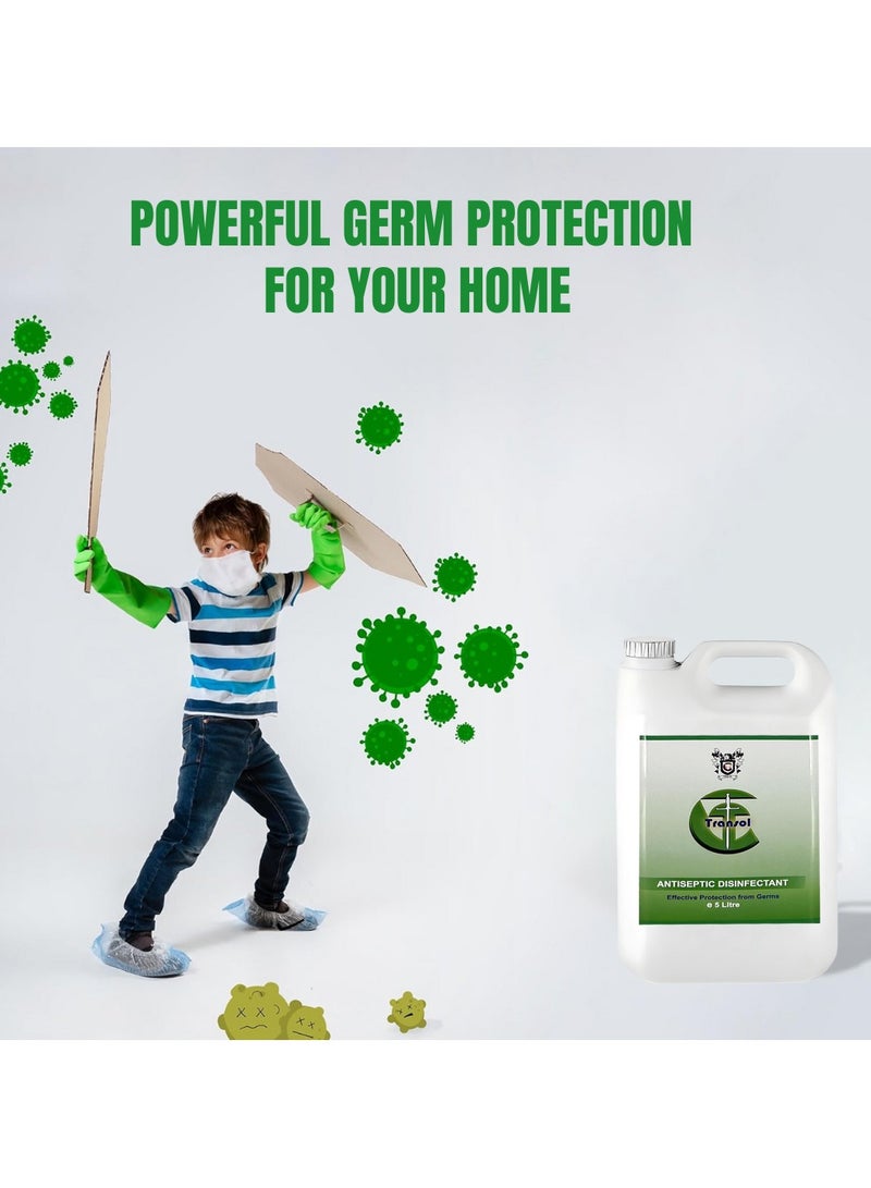 Thrill معقم مضاد للبكتيريا ترانسول 5 لتر - يقضي على الجراثيم والبكتيريا، آمن على الأسطح والبشرة - Image 5