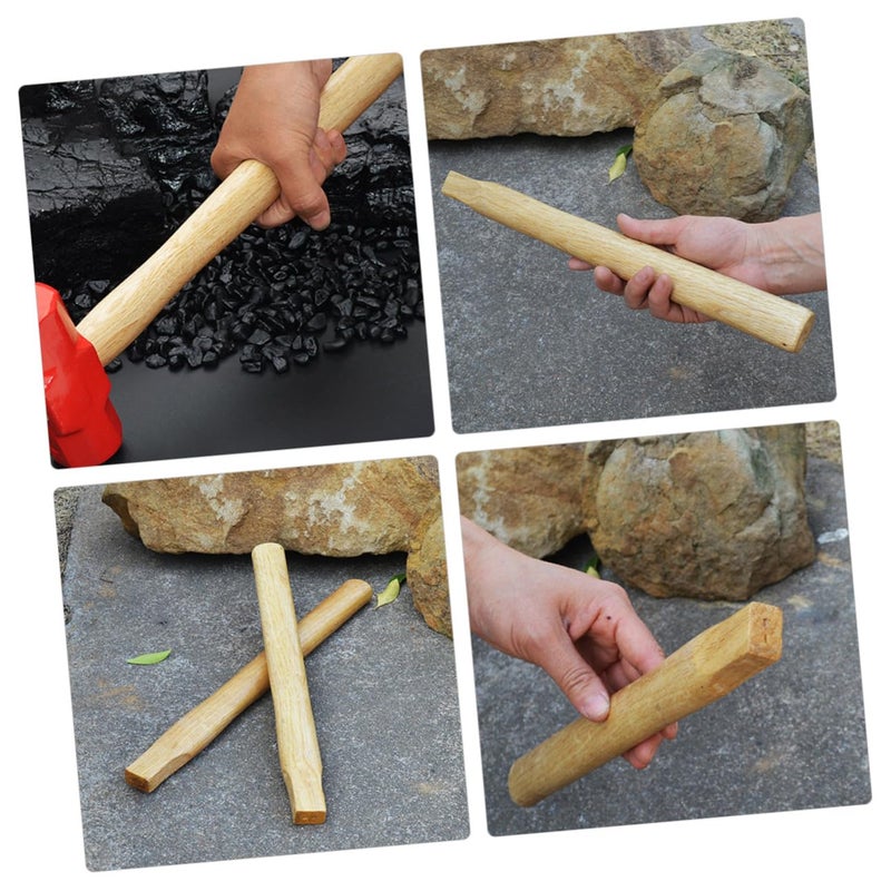 Solid Ash Wood Axe Handle Replacement 35cm for Claw Hammer and Hatchet Repair Tool - Image 5