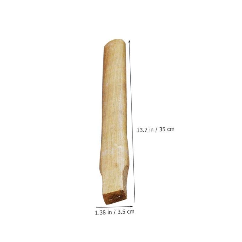 Solid Ash Wood Axe Handle Replacement 35cm for Claw Hammer and Hatchet Repair Tool - Image 3