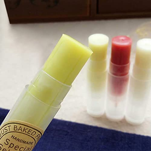 Bekith 100 Pack 5.5ml Clear Empty Lip Balm Tubes with White Caps - Image 5