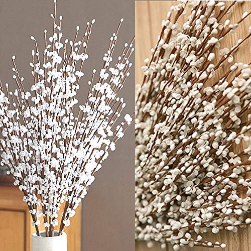 Wootkey 5pcs 29.5" Faux Jasmine Artificial Flowers Tall White Floral Branches for Home Wedding Vase Filler Party DIY Decoration - Image 1
