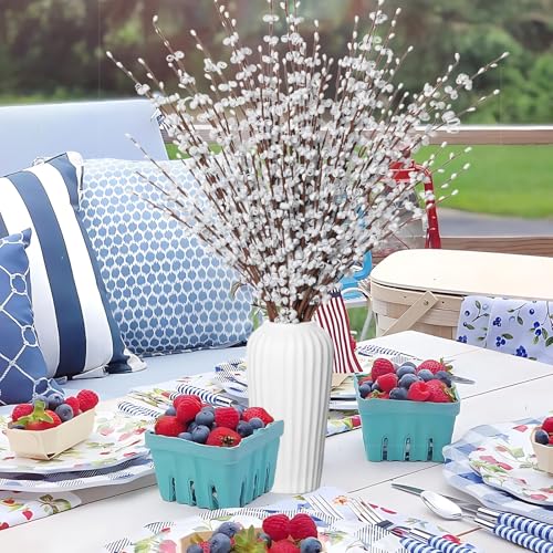 Wootkey 5pcs 29.5" Faux Jasmine Artificial Flowers Tall White Floral Branches for Home Wedding Vase Filler Party DIY Decoration - Image 5