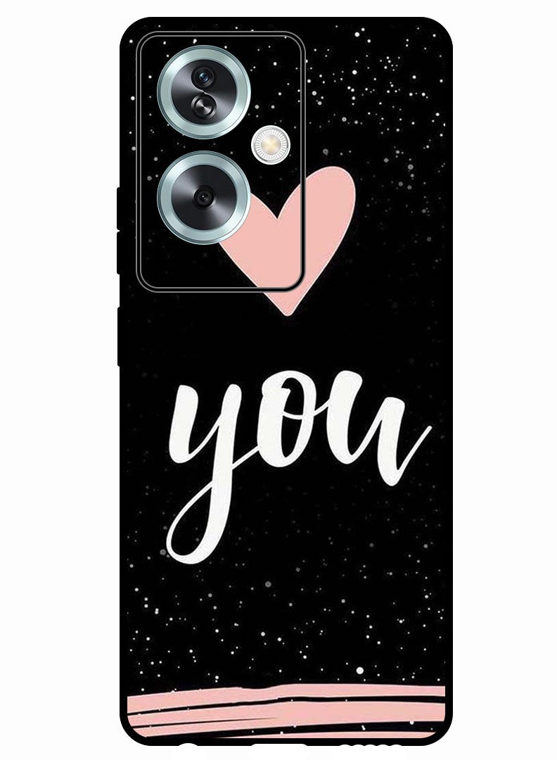 Theodor Protective Case Anti Scratch Shock Proof Bumper Cover For Oppo A79 5G You  Heart - Image 1