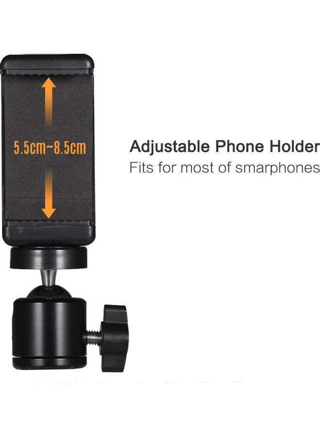 NIBEMINENT Adjustable Phone Holder Clip And Flexible Ball Head Adapter Mount Black  - Image 4