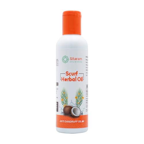Sitaram Ayurveda Scurf Hair Oil | Ayurvedic Anti-Dandruff Blend with Neem, Aloe Vera & Bhringraj | Helps Reduce Flakes, Itching & Dryness | Nourishes Scalp & Supports Healthy Roots | 100 ml - Image 1