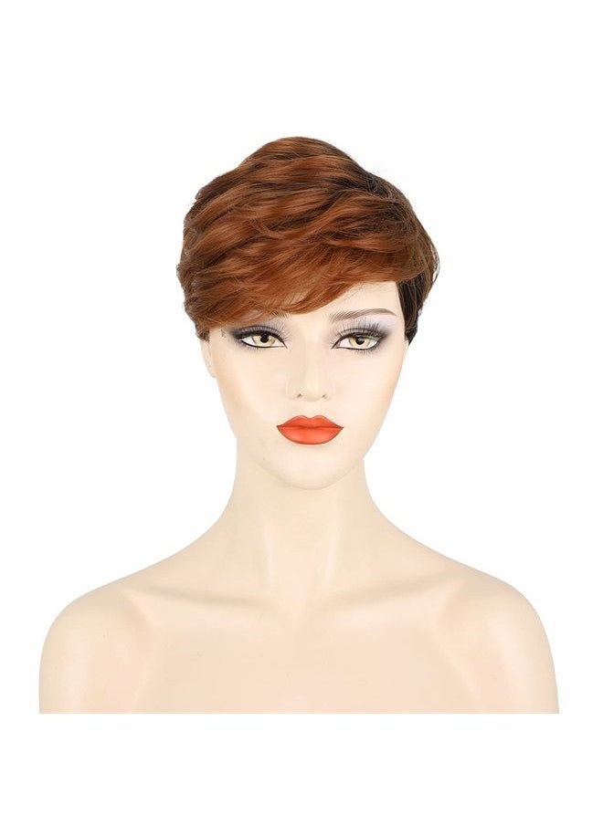 FCHW-wig Short Ombre Hair Wigs For Black Women Short Pixie Cuts Wigs For Black Women Short Straight Black Ladies Wigs Synthetic Short Wigs For Black Women African American Women Wigs (JY-001)  - Image 3