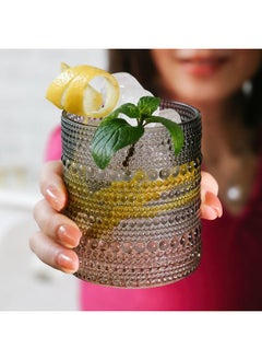 Kate Aspen Kate Aspen Hobnail Beaded Drinking Glasses Vintage Glassware Set | Cocktail Glass Set, Juice Glass, Water Cups | Makes A Great Hostess Gift, Gift for Newlyweds (Smoke Grey)  - Image 5
