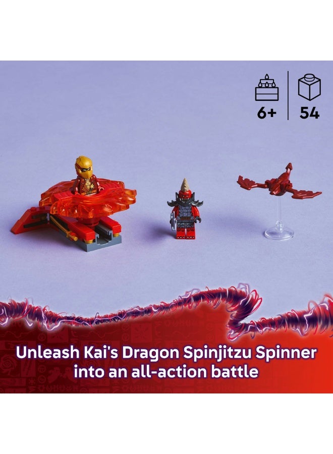 LEGO NINJAGO® Kai’s Dragon Spinjitzu Spinner Action Toy Set 71823 (54) Pieces  - Image 3