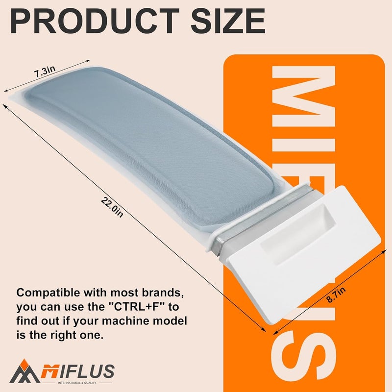 MIFLUS W10717210 W11607443 مرشح شاشة الوبر للمجفف بديل متوافق مع Whir.lpool/Ken.more/May.tag وغيرها، يستبدل WPW10717210, AP6023930, 8557882, PS11757278, 8559787, W10641634, 8558463, 8558459 من - Image 3