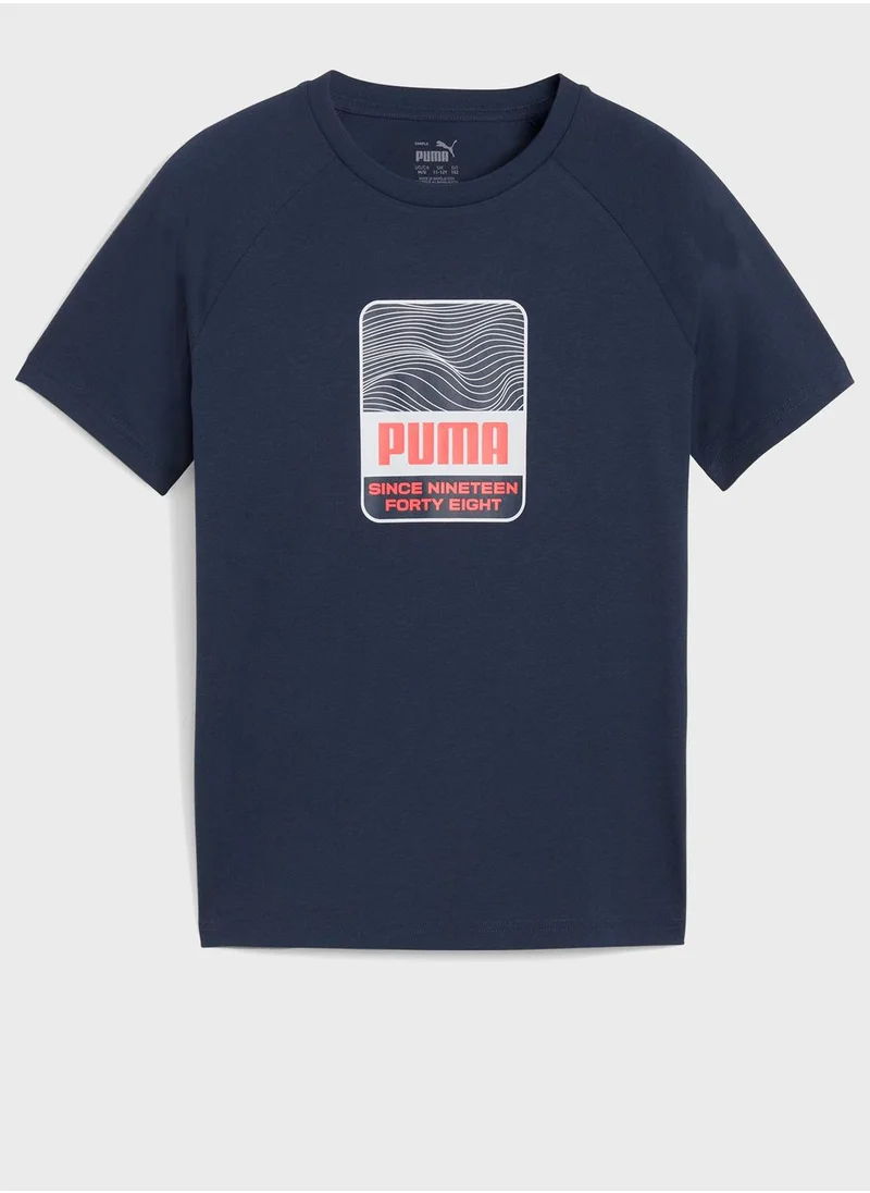 PUMA Kids Active Sports Graphic T-Shirt