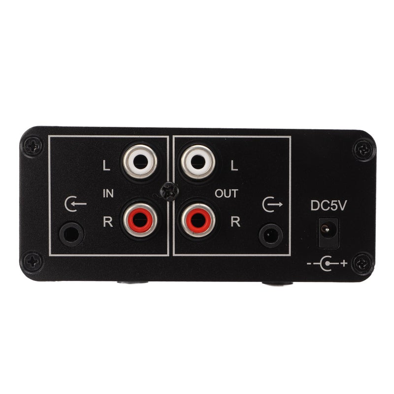 Mini Stereo Audio Preamplifier Noise Reduction Circuit Aluminum Alloy Shell Headphone Amplifier - Image 4