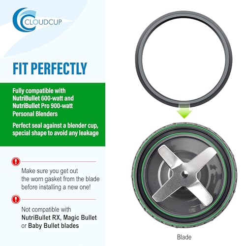 CloudCUP Gasket Replacement Rubber Ring Seal Rings Gaskets Part for Nutribullet Replacement Parts Accessories Blender 900 Series 600W and 900W - Image 3