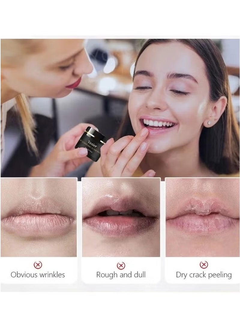 Yoxier Lip Scrub for Dry & Chapped Lips – 20g Natural Exfoliating & Moisturizing Balm, Lightens Dark Lips, Lip Care for Men & Women, Overnight Sleeping Lip Treatment - Image 4