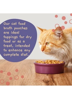 MOOCHIE MOOCHIE Grain Free Creamy Seafood Multipack Cat Broth - Real Salmon, Shrimp, Kanikama - No Artificial Flavors or Preservatives - 16 x 1.4 oz Pouch  - Image 4