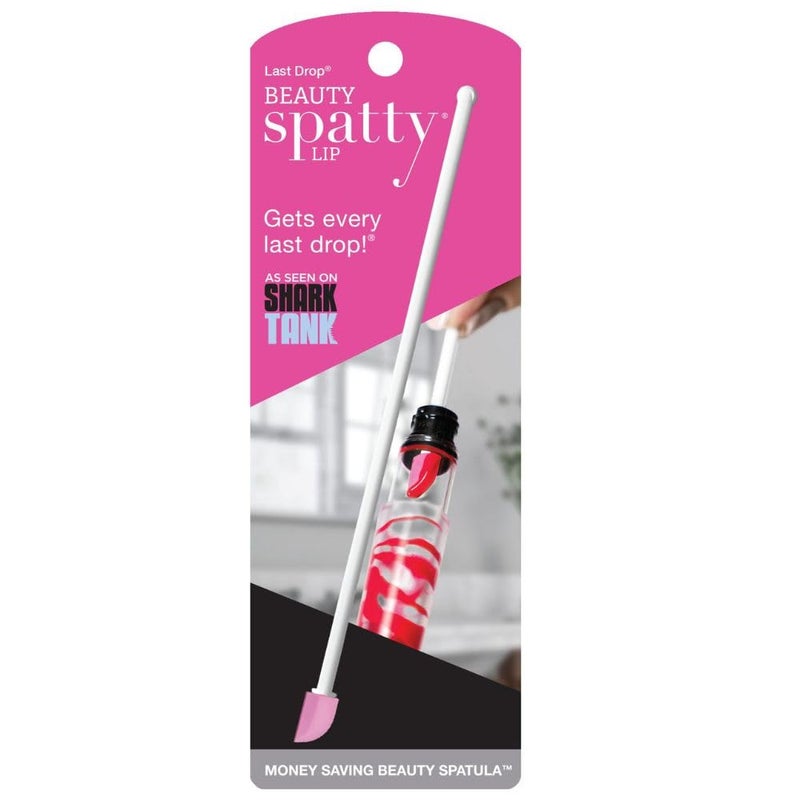 Spatty Daddy Lip Gloss Tiny Beauty Spatula (6 Inch Pink) Shark Tank, Lip Gloss Spatula, Mini Makeup Tool, Stocking Stuffers, Gifts for Women Who Have Everything, Teenage Girls, Small Scraper Cosmetics - Image 1