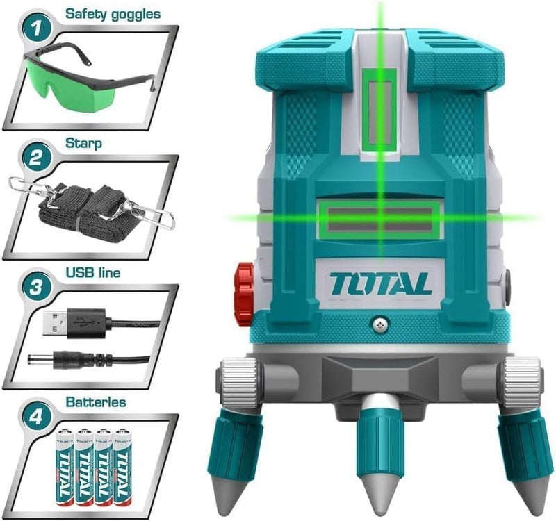 TOTAL Total TLL305205 Self-Leveling Line Laser with Green Beams - Image 2