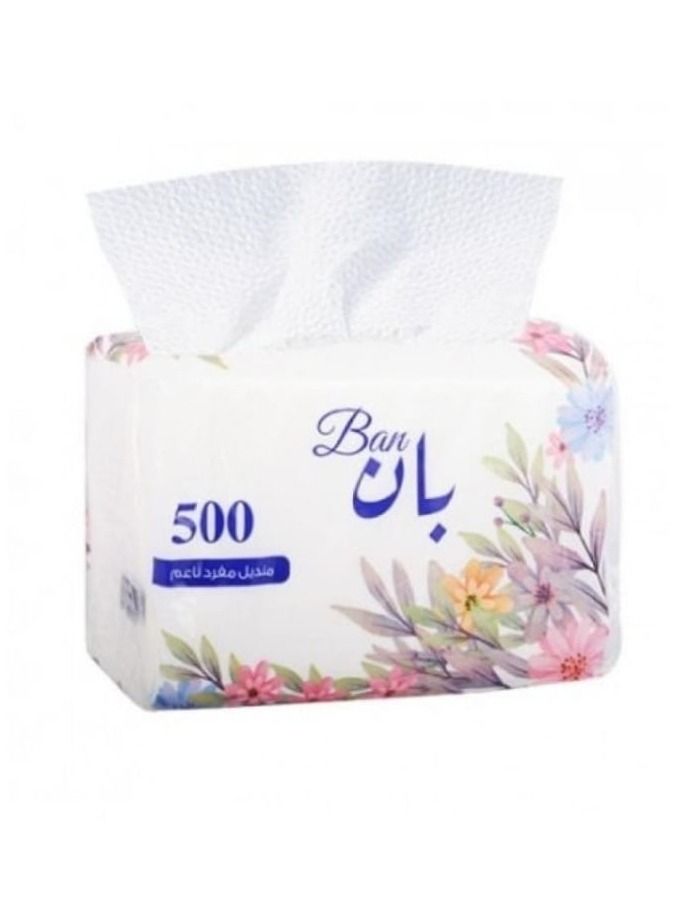 بان مناديل للوجه 500 شيت 10 علب