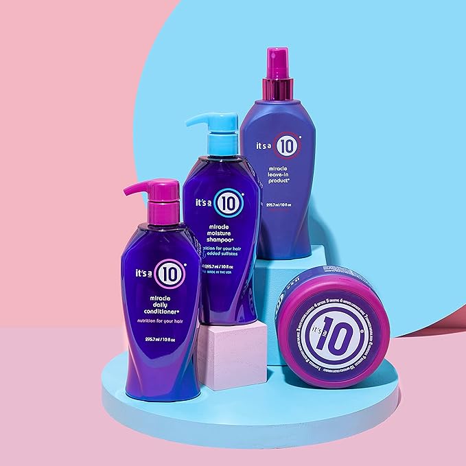 It's a 10 Its a 10 Haircare Miracle Moisture Shampoo for Everyday Use Hydrating Colour Safe Natural Ingredients No Added Sulfates Vegan 295ml - Image 2