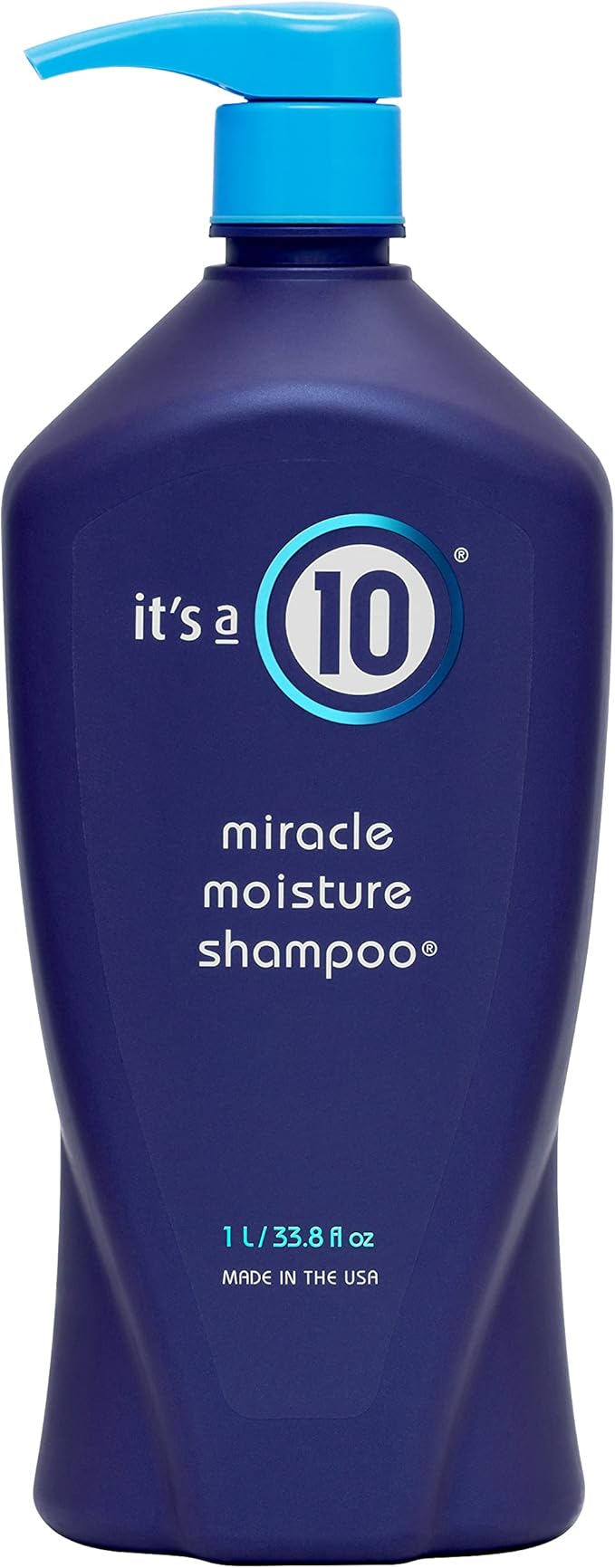 It's a 10 Its a 10 Haircare Miracle Moisture Shampoo for Everyday Use Hydrating Colour Safe Natural Ingredients No Added Sulfates Vegan 295ml - Image 1