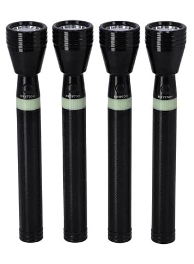 KRYPTON Rechargeable LED Flashlight Set Water Resistant KNFL5404 CREE LED Torch with Aluminum Body 3000M Distance Range Powerful Torch for Camping Hiking Indoor/Outdoor - Image 1