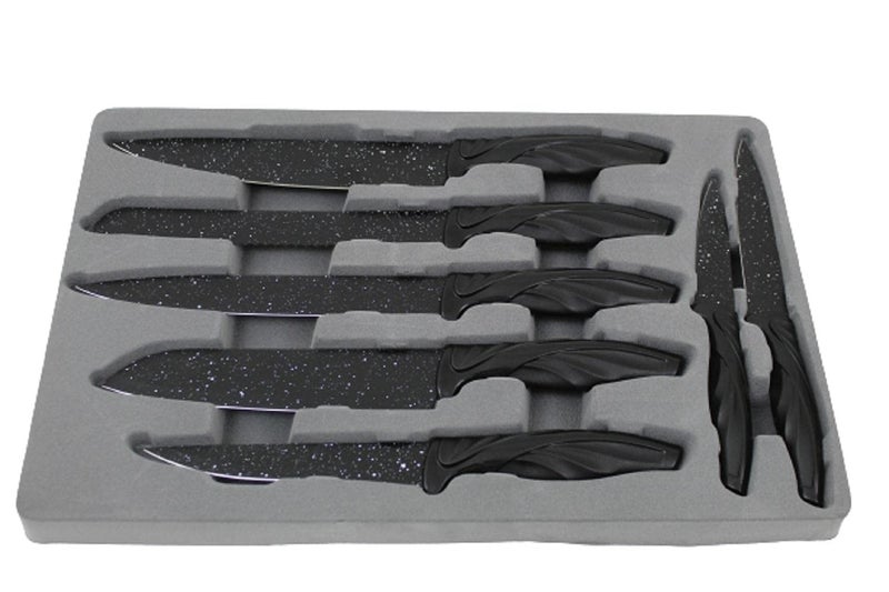MT 18 Pieces Kitchen Knife Grade Stainless Steel Knife Set With Holder - Image 2