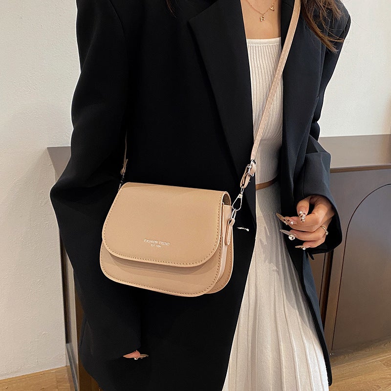 Bag Women'S Solid Color Korean Style New Women'S Shoulder Bag Simple Fashion Women'S Crossbody Bag Niche Design Small Square Bag - Image 5