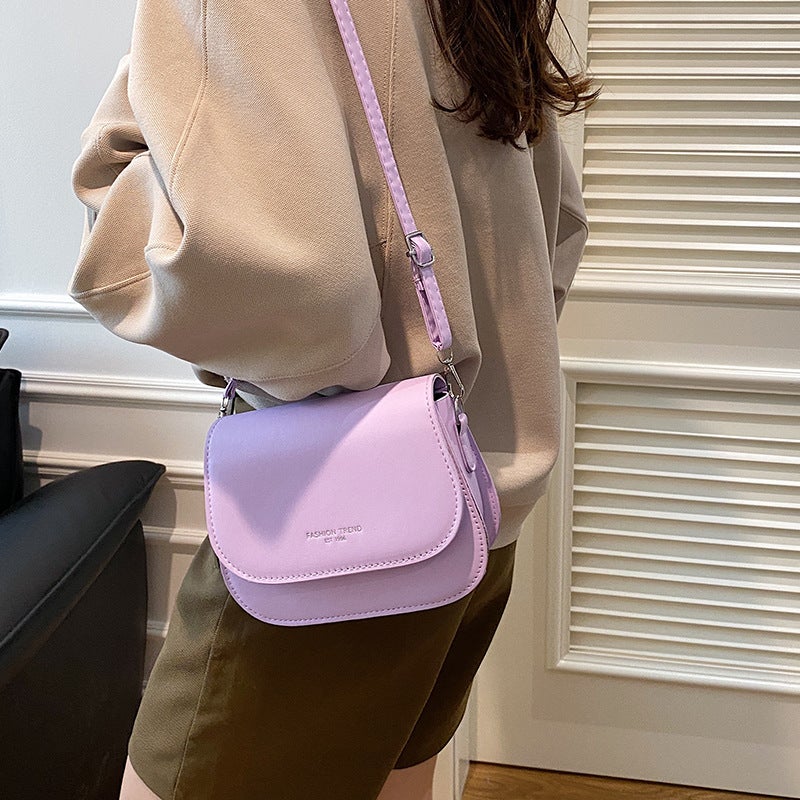 Bag Women'S Solid Color Korean Style New Women'S Shoulder Bag Simple Fashion Women'S Crossbody Bag Niche Design Small Square Bag - Image 3