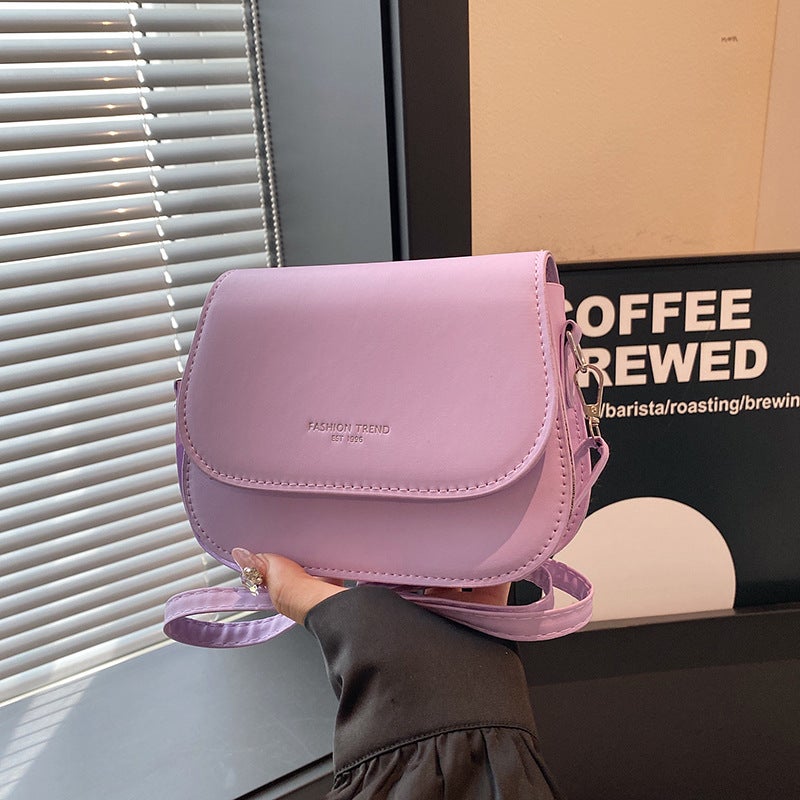 Bag Women'S Solid Color Korean Style New Women'S Shoulder Bag Simple Fashion Women'S Crossbody Bag Niche Design Small Square Bag - Image 2