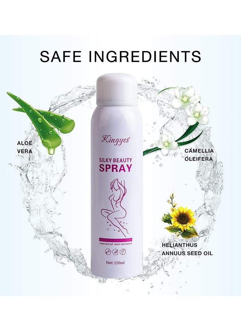 KINGYES - 150ml Hair Removal Spray Bubble Depilatory Foam Mousse Bikini Cream Skin Friendly Painless for Face, Arm, Leg,Body Hair - Image 1