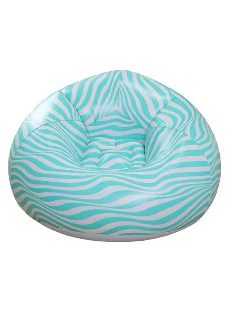 فيند كرسي صالة قابل للنفخ مع مضخة هواء، مقعد محمول وأنيق للاستخدام الداخلي والخارجي - Image 1