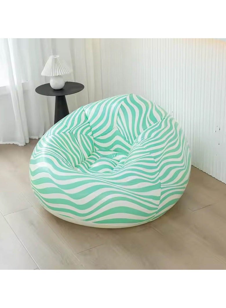 فيند كرسي صالة قابل للنفخ مع مضخة هواء، مقعد محمول وأنيق للاستخدام الداخلي والخارجي - Image 2