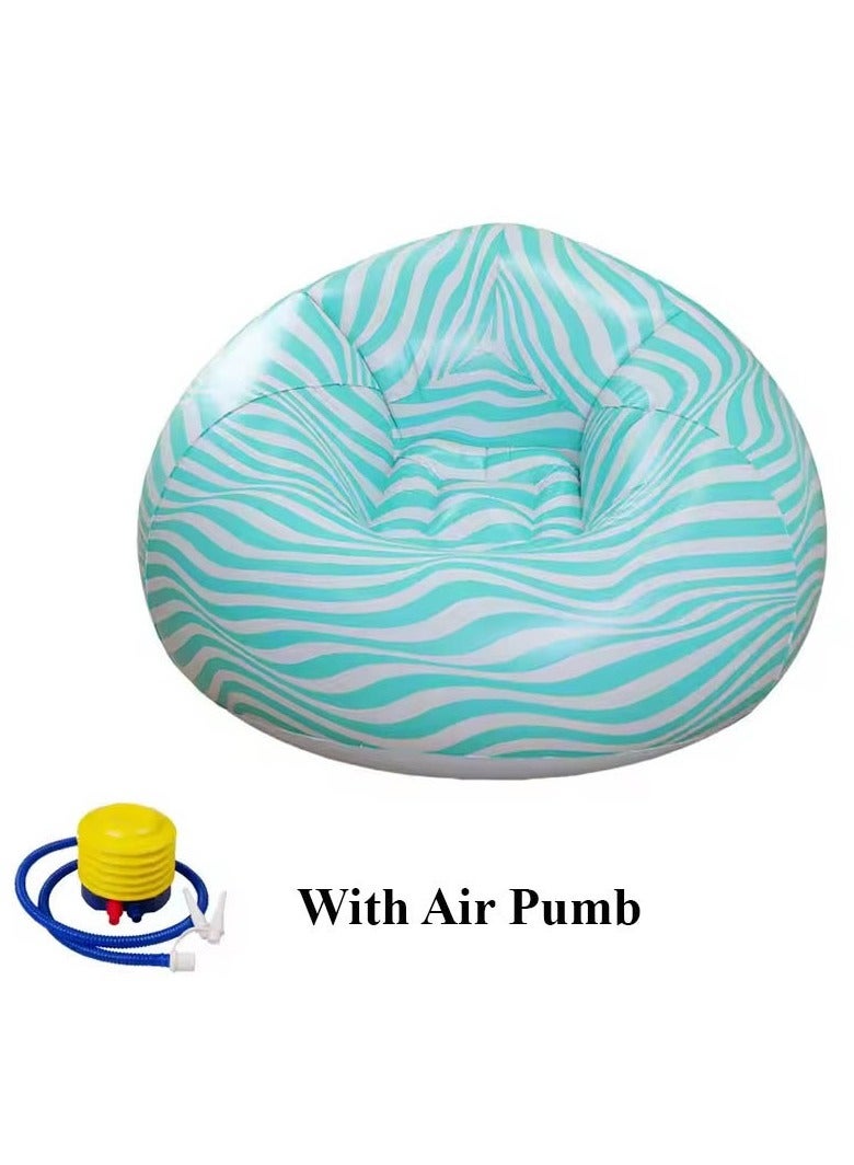 فيند كرسي صالة قابل للنفخ مع مضخة هواء، مقعد محمول وأنيق للاستخدام الداخلي والخارجي - Image 3