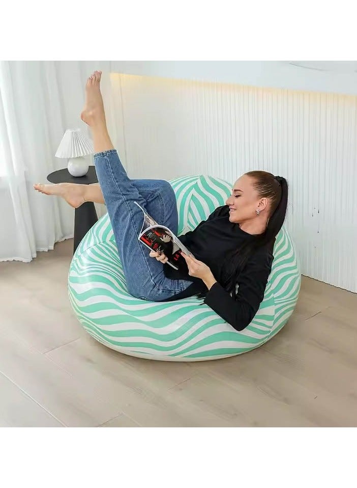 فيند كرسي صالة قابل للنفخ مع مضخة هواء، مقعد محمول وأنيق للاستخدام الداخلي والخارجي - Image 5