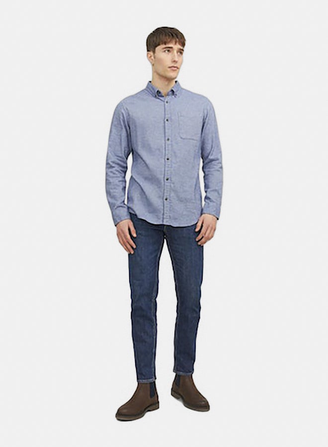 JACK & JONES Jjeclassic Melange Shirt Ls Noos - Image 1