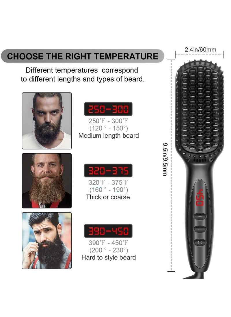 Y&D Hair Straightener Brush Ionic Straightening with Fast MCH Ceramic Heating Anti-Scald Auto Temperature Lock and Auto-Off Function Portable Comb for Home Travel  - Image 5